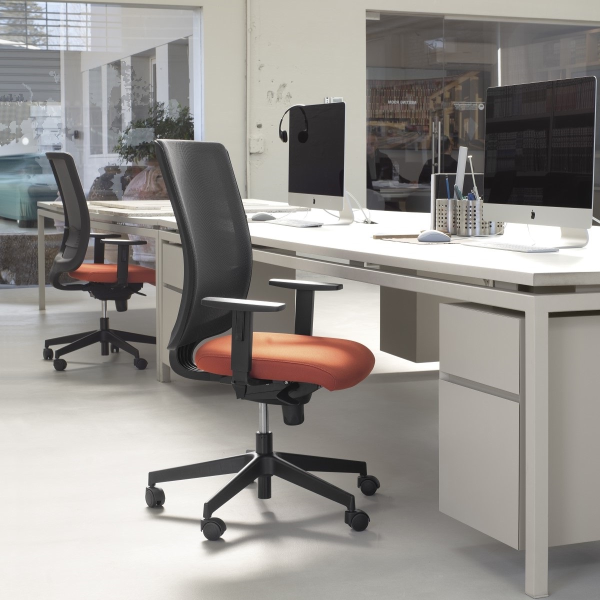 Fauteuil de Bureau Synchrone NEIVA - Confortable et Ergonomique Tissu