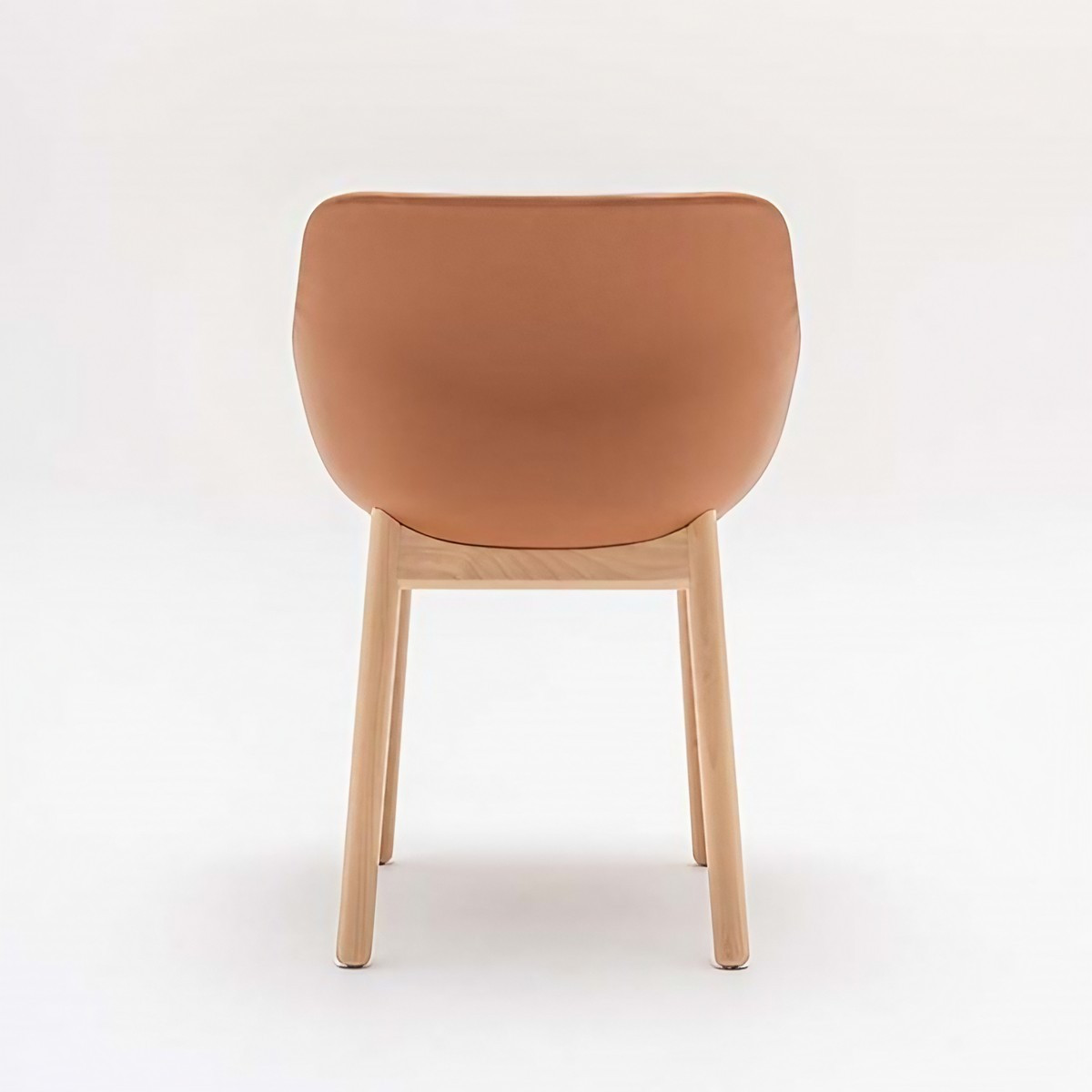 Chaise_bureau_tapissée_pieds_bois_orange