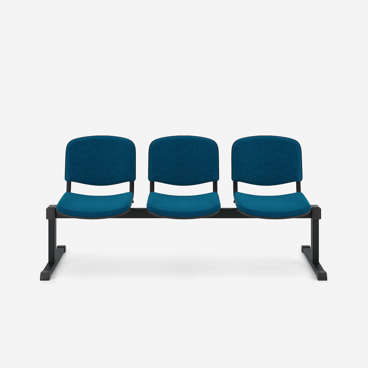 Chaises sur poutre en tissu ou plastique pour salle d’attente (2 à 5 places)