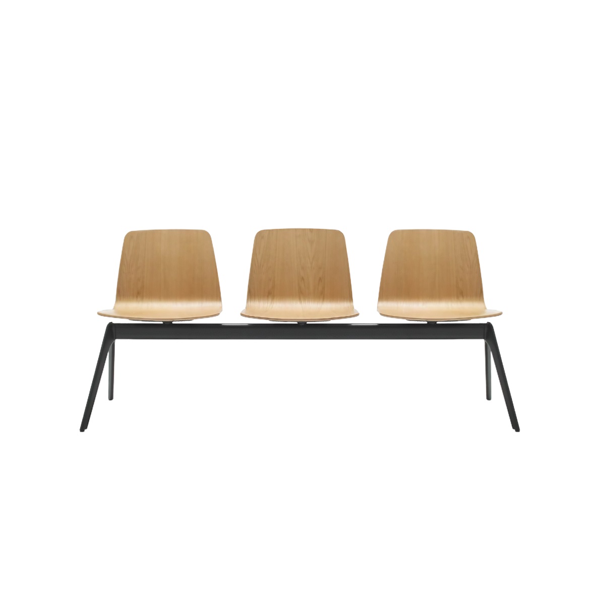 Chaises en bois sur poutre pour accueil, hêtre, noyer ou chêne naturel
