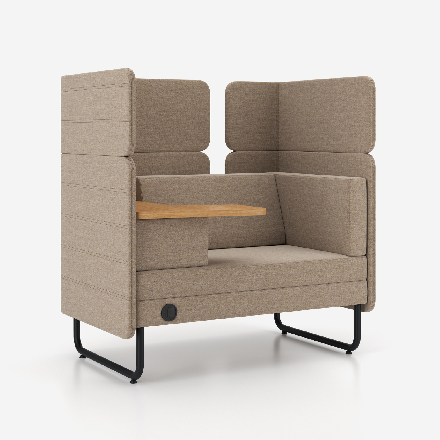 Canapé acoustique haut avec tablette
