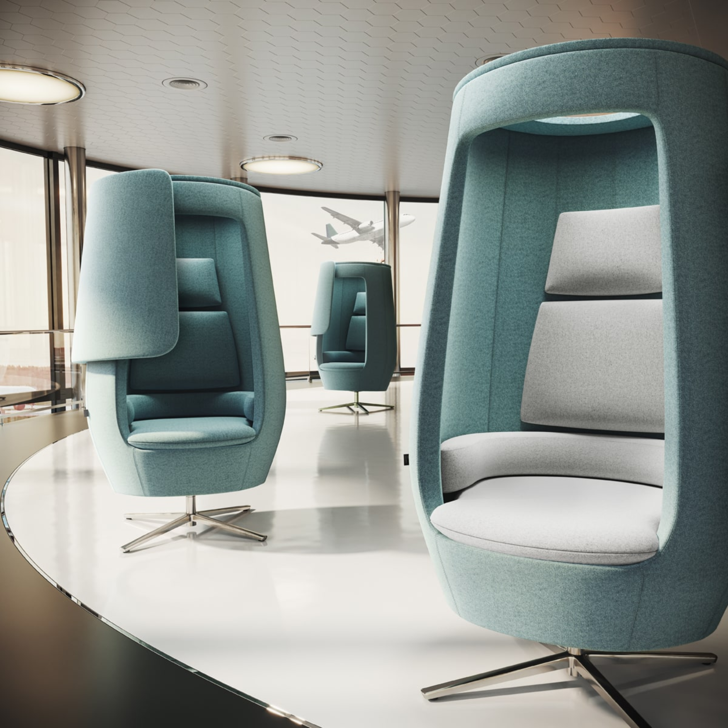 Fauteuil acoustique de bureau futuriste A11