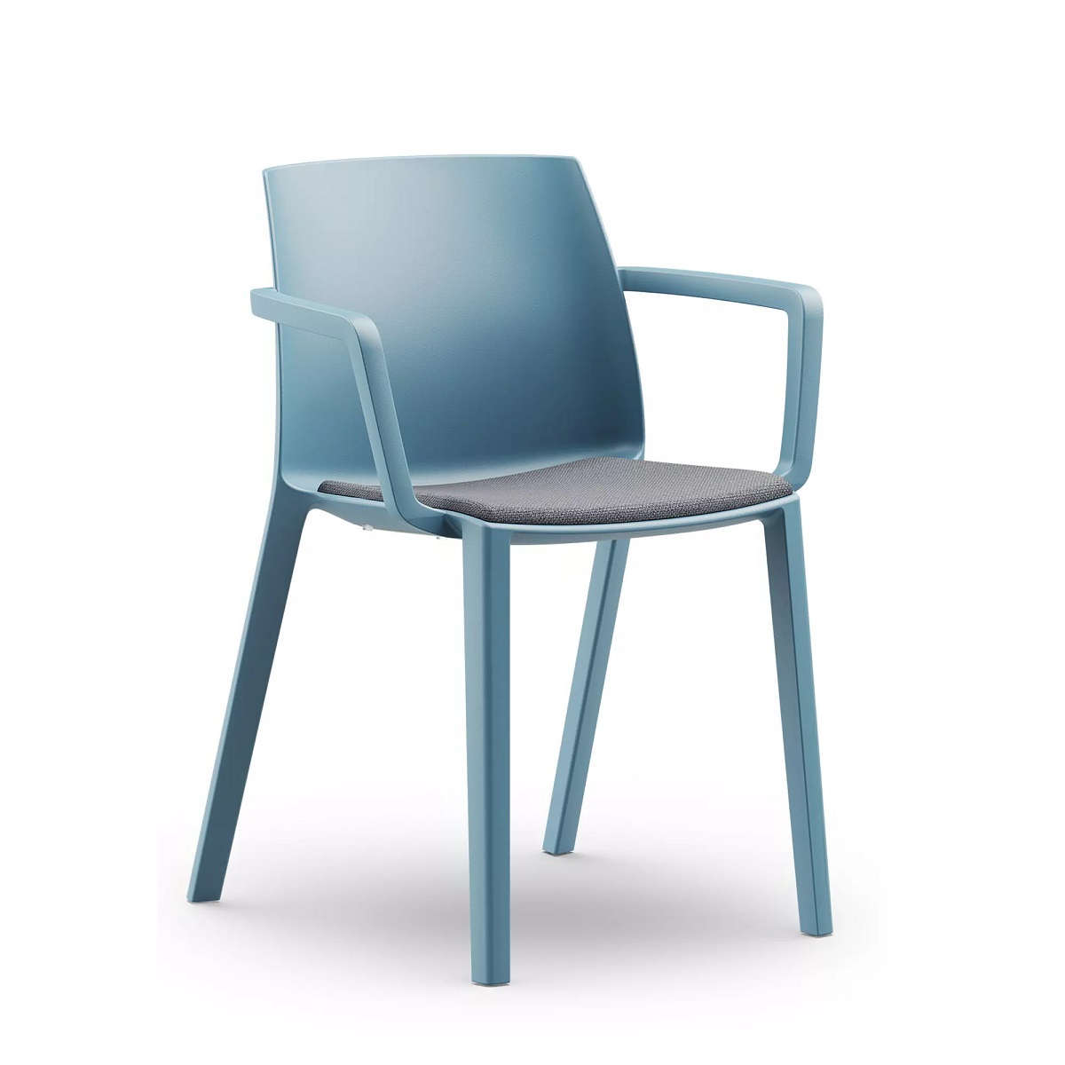 Chaise_bureau_légère_empilable_accoudoirs_coussin