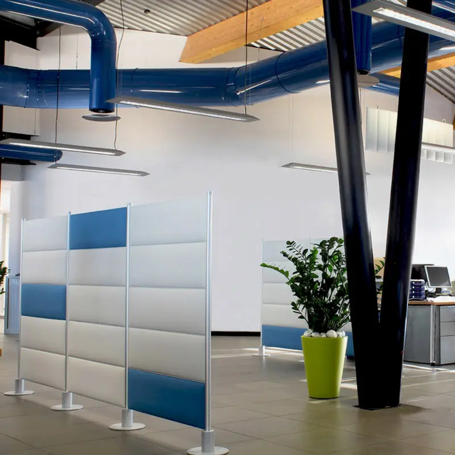 Cloison acoustique sur pied pour open space EcoStrong