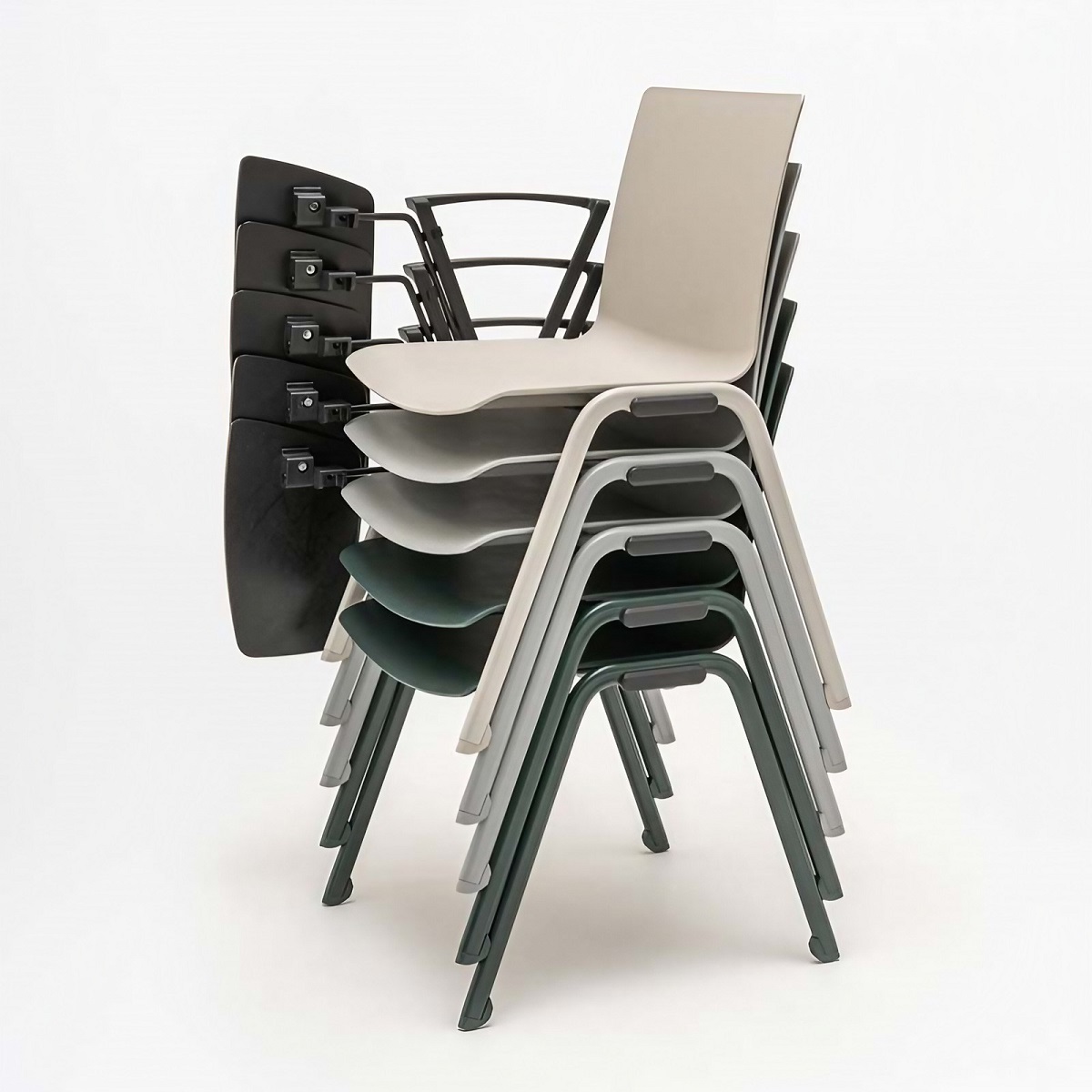 Chaise_formation_empilable_tablette_écritoire_polyvalente