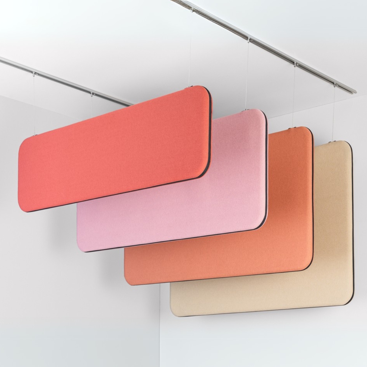 Panneau acoustique suspendu rectangulaire pour open space