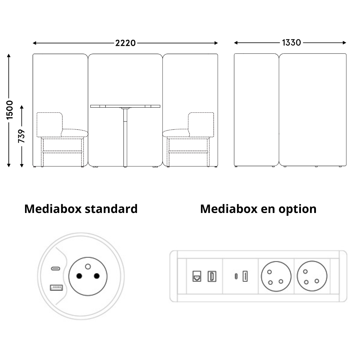 Cabine_coworking_acoustique_4_personnes_schémas