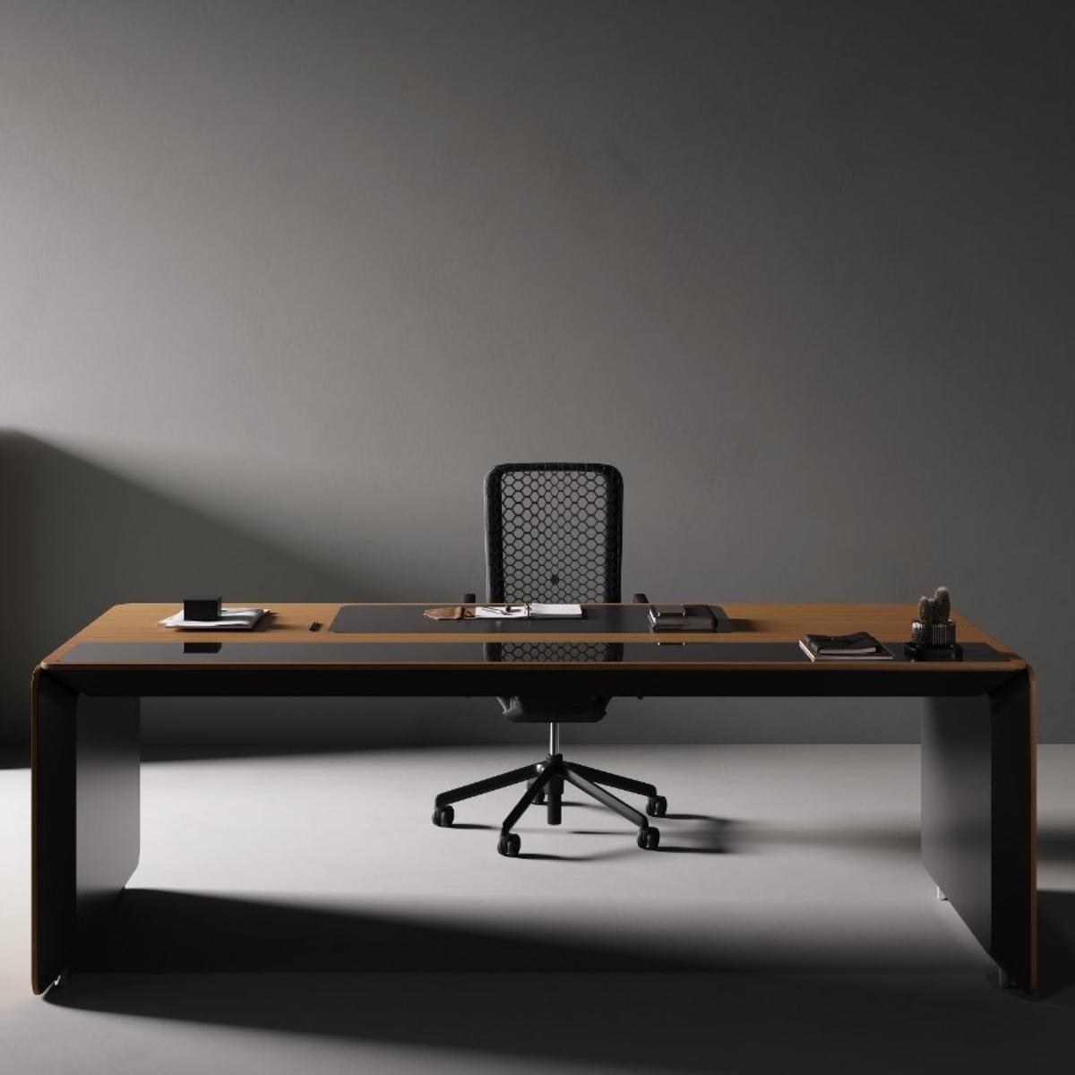 Bureau de direction minimaliste en bois