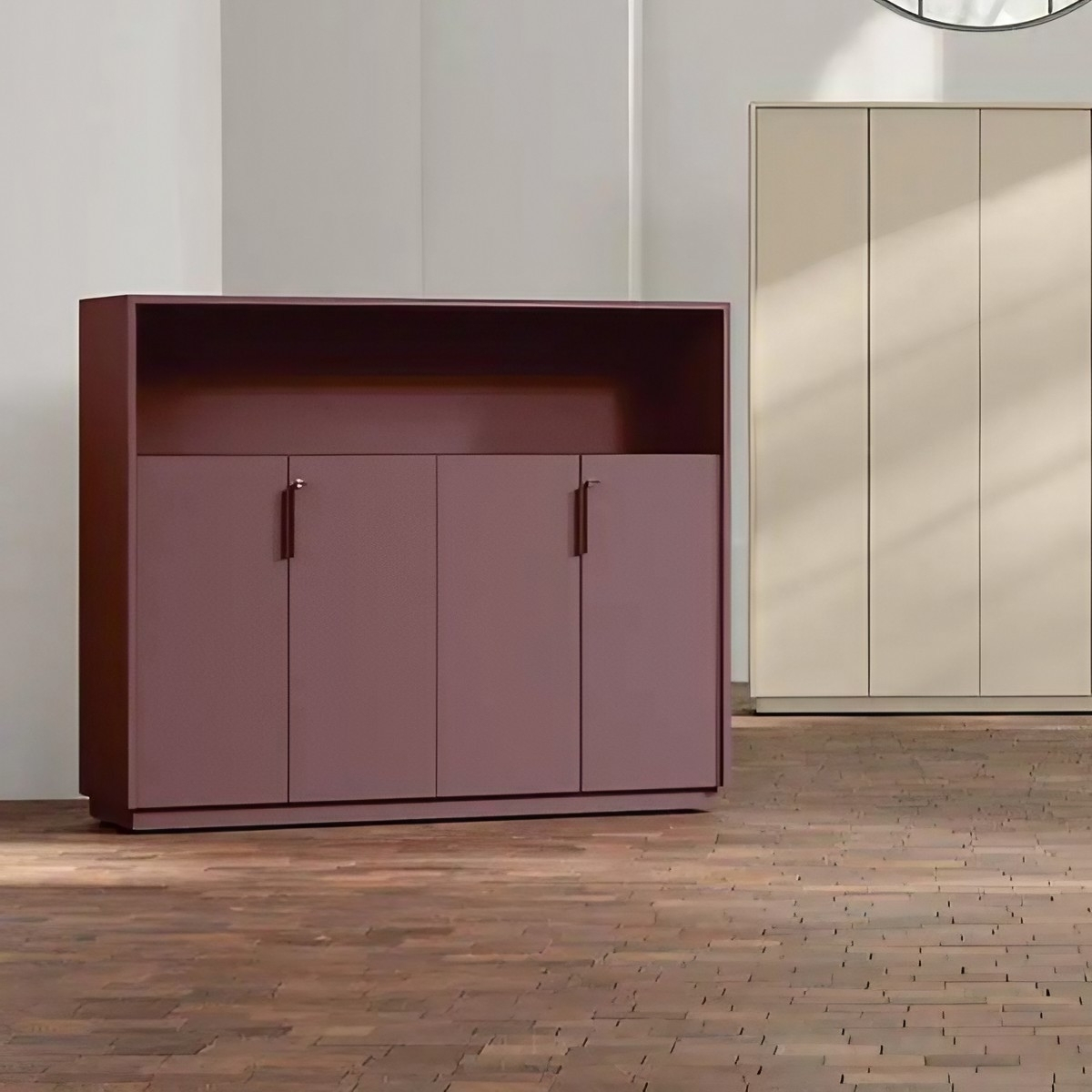 Armoire de bureau H 150 cm avec niche