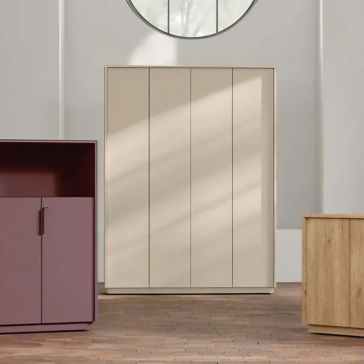 Armoire haute de bureau H.187 cm serrure ou push-to-open