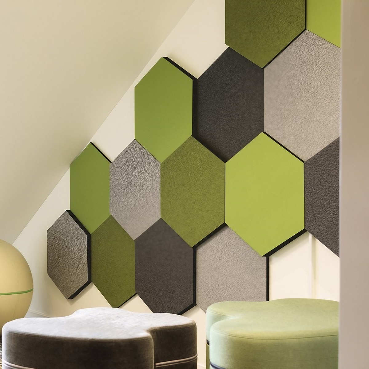 Panneau_mural_acoustique_forme_hexagonale_durable