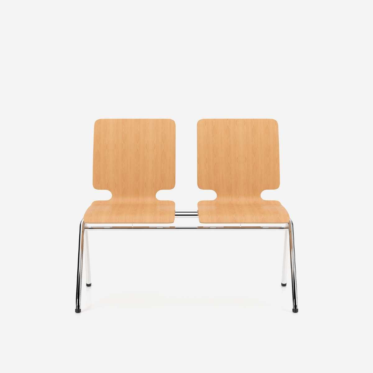 Chaises sur poutre durables 2 ou 3 places pour salles d’attente
