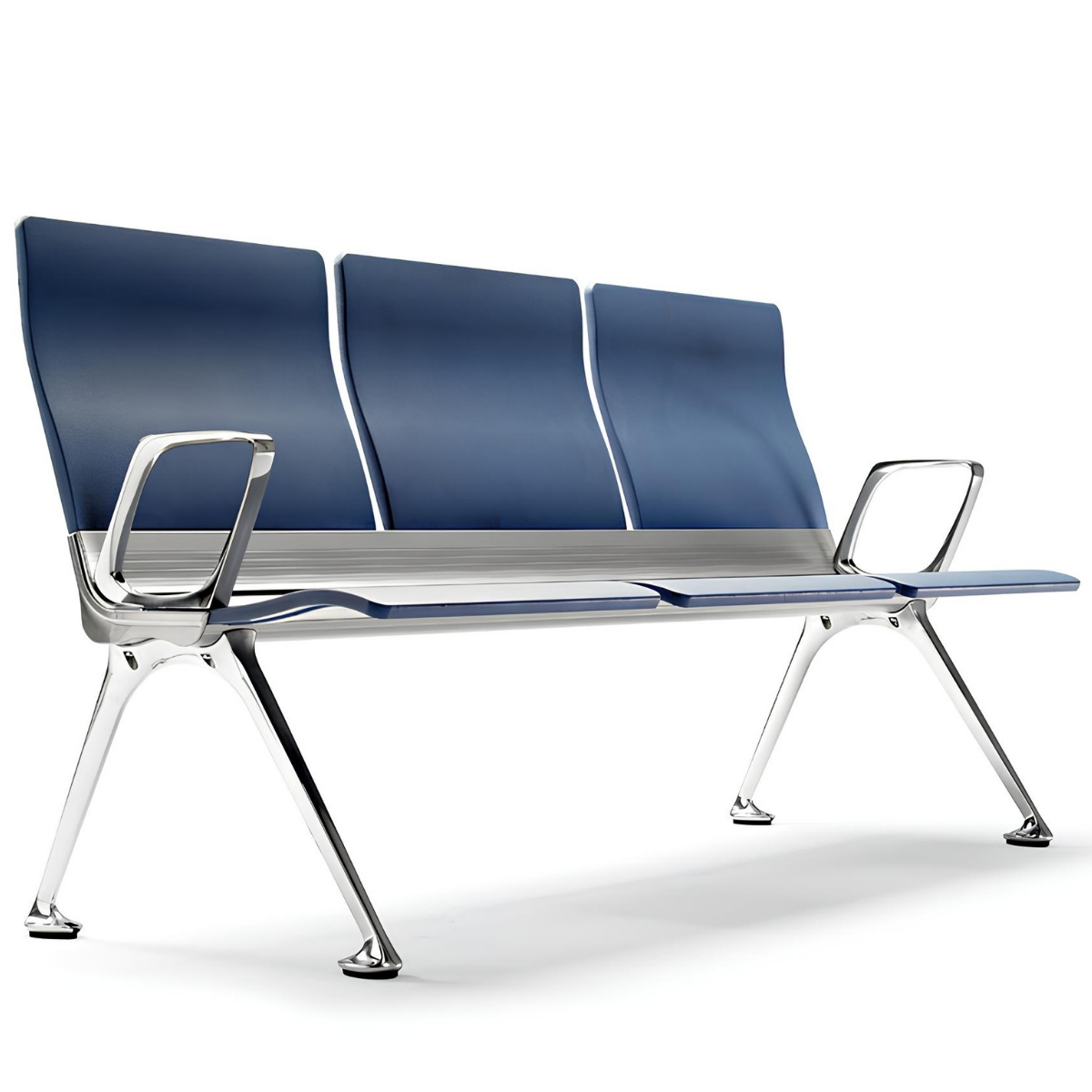 Chaises sur poutre en plastique fixes pour accueil et salle d’attente