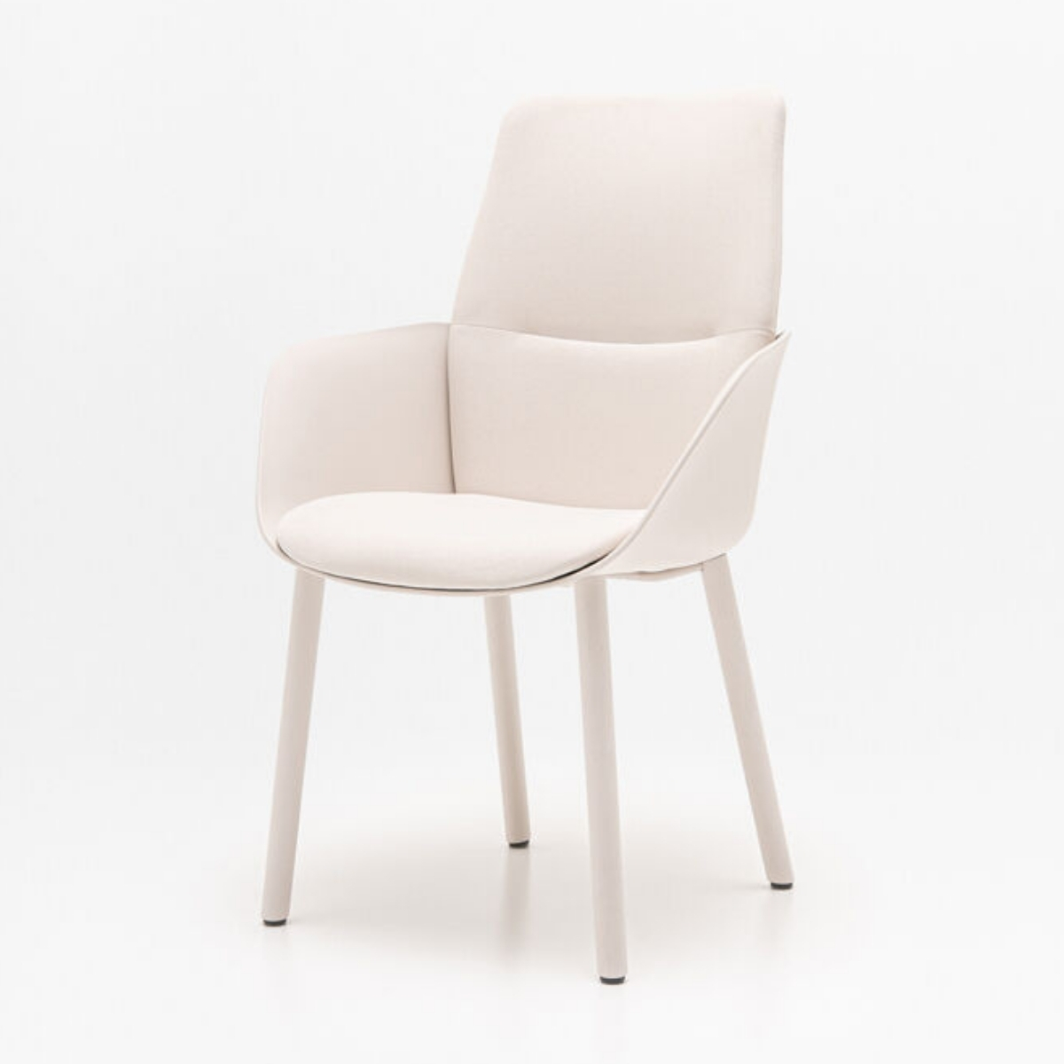 Chaise de bureau polyvalente avec piètement bois naturel ou coloré