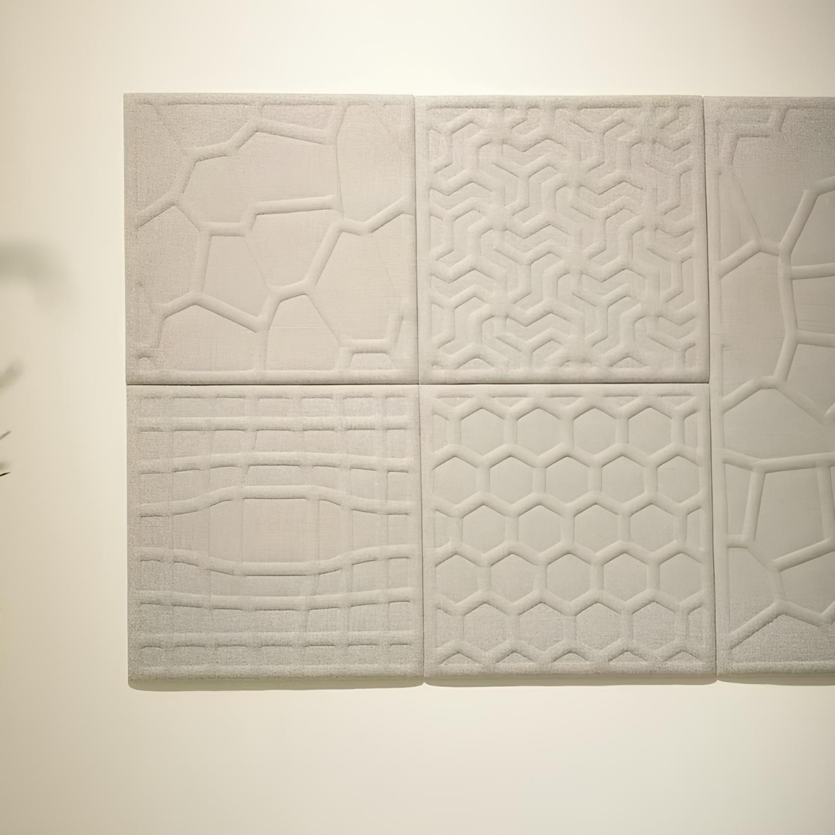 Panneau acoustique carré mural pour bureaux et cafétérias