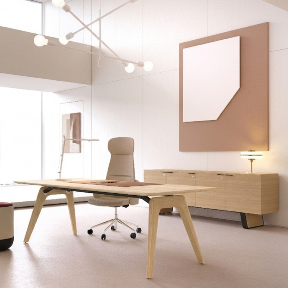 Desserte_chene_bureau_direction_bois_naturel