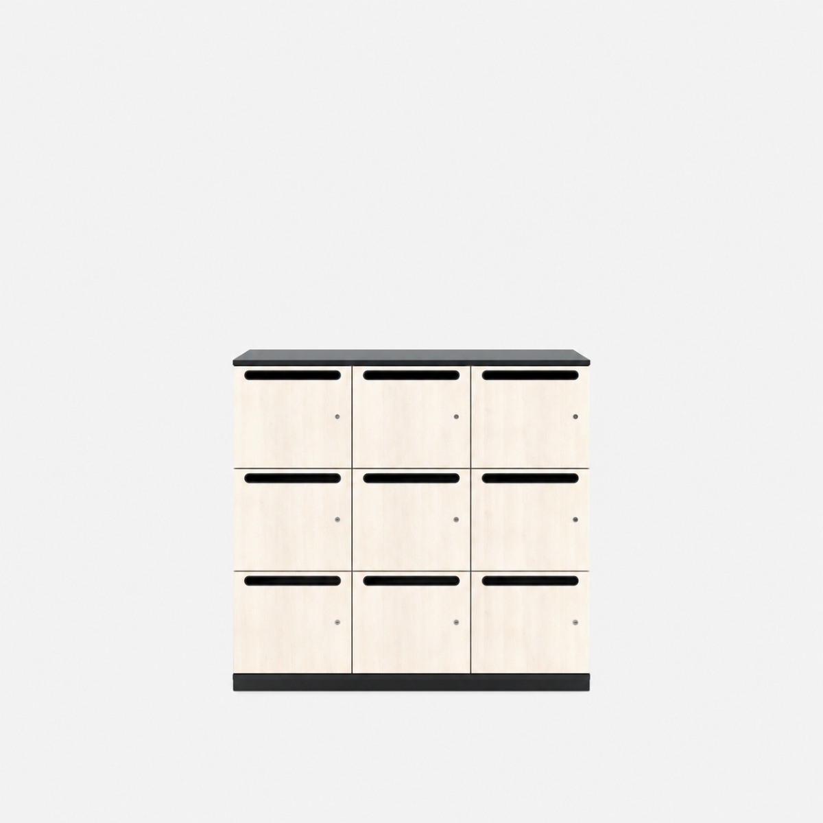 Casiers_bureau_fente_clé_mélaminé