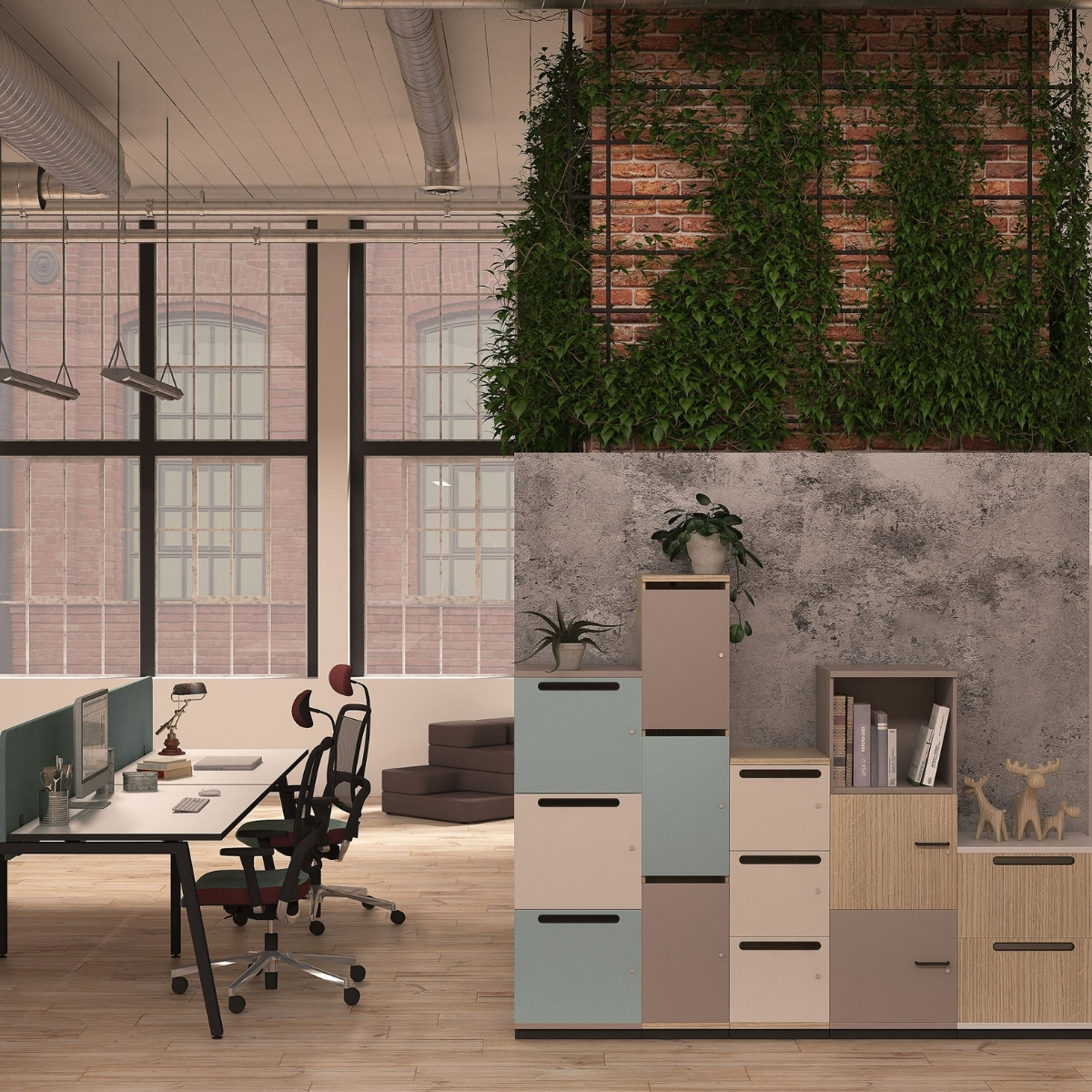 Casiers_bureau_fente_clé_design