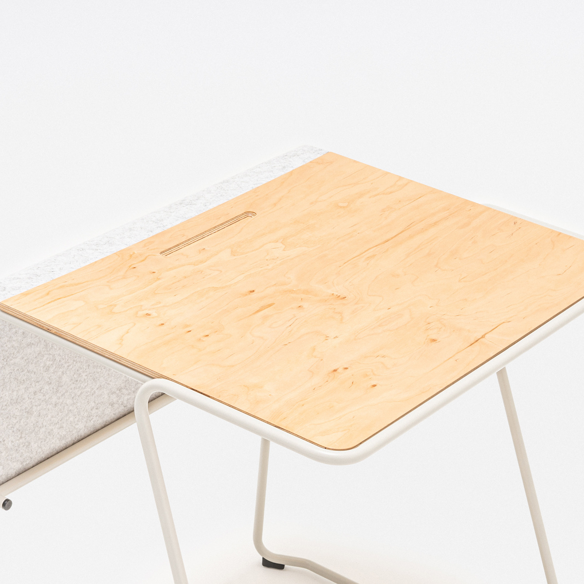 table-de-formation-plateau-bois-panneau-feutre