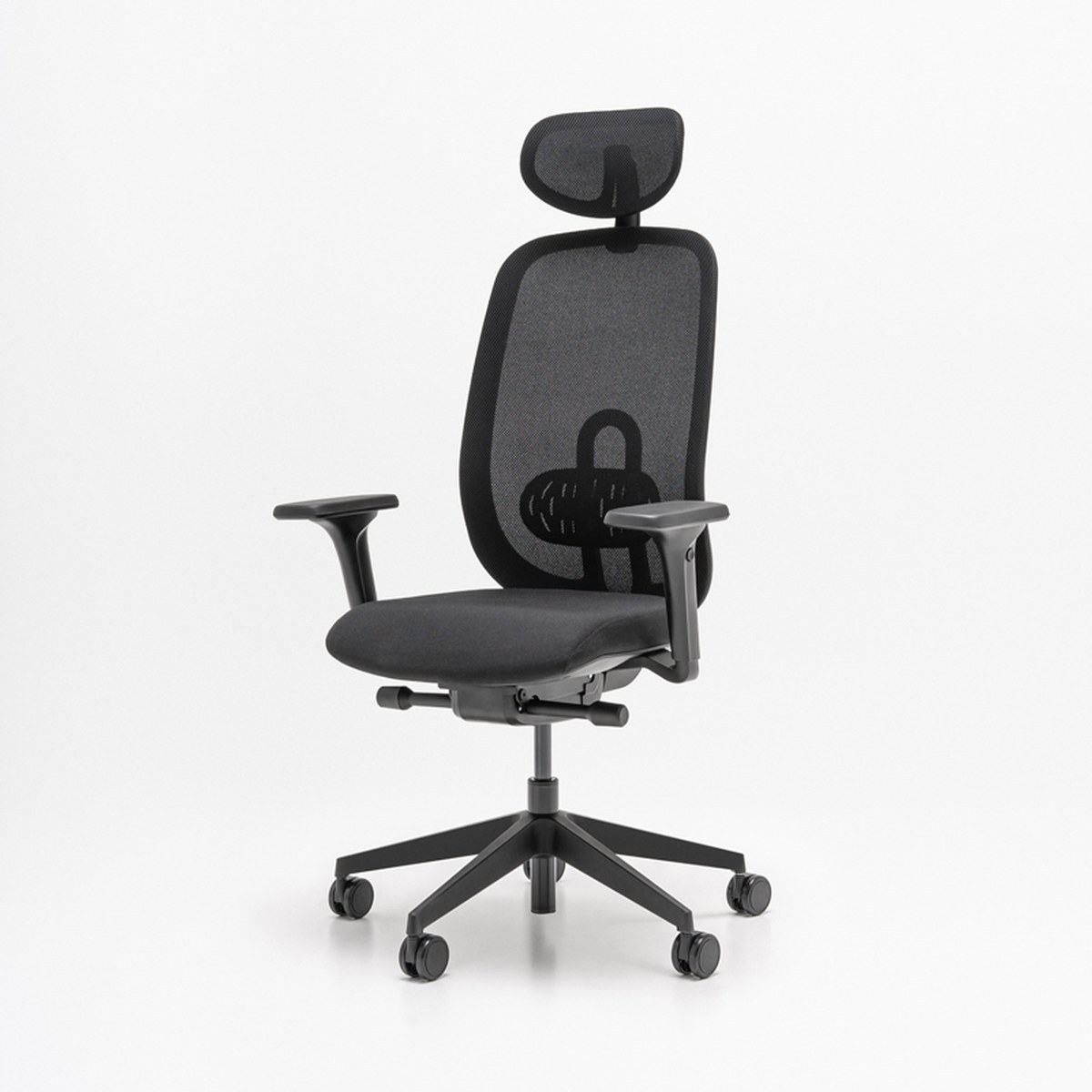Chaise de bureau synchrone à tension de dossier réglable et antichoc