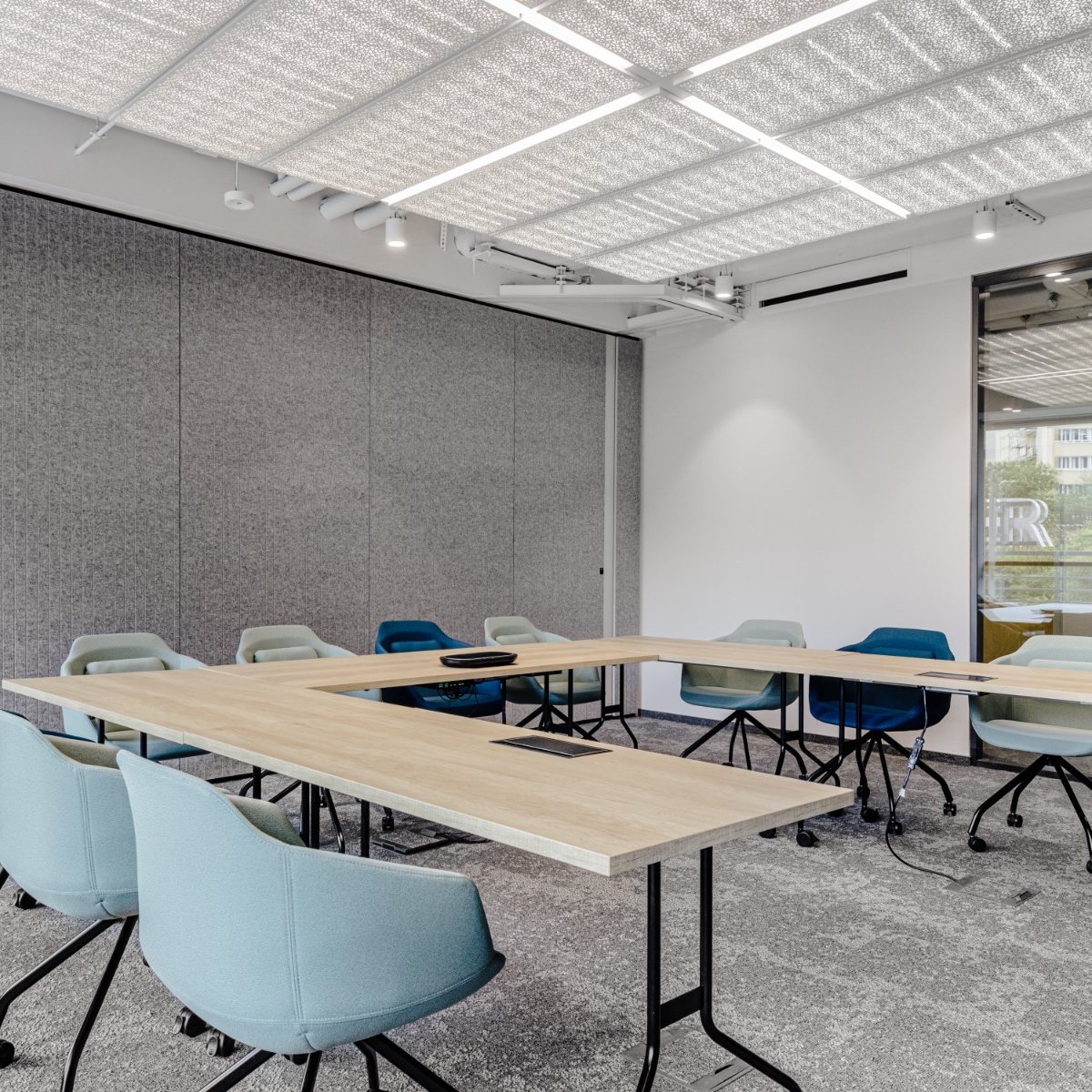 Table de formation rabattable avec plateau jusqu\'à 200 x 80 cm