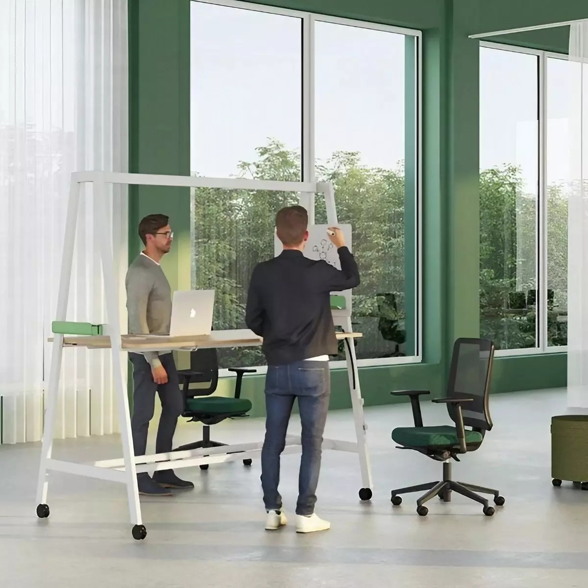 Table_coworking_deux_hauteurs_roulettes