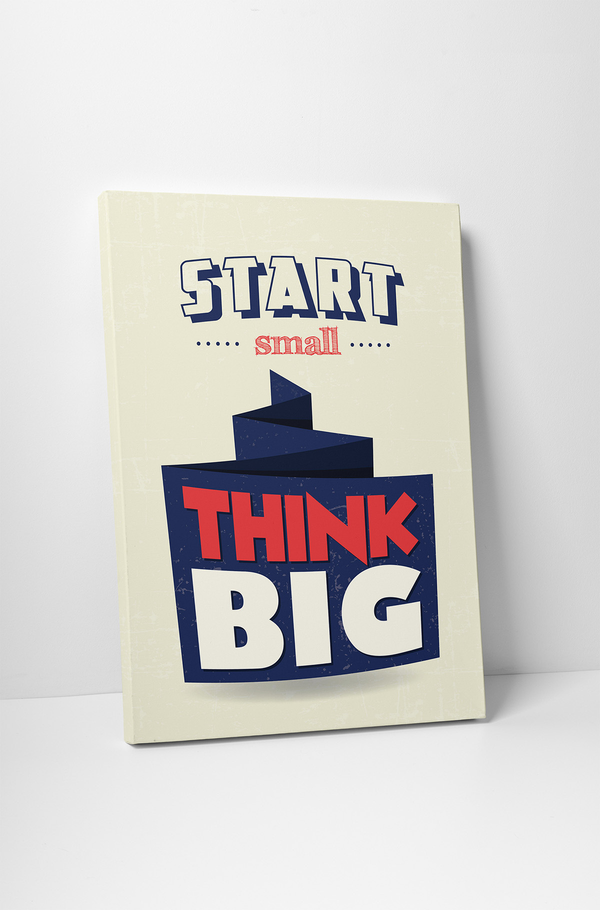affiche_poster_start_small_think_big_toile