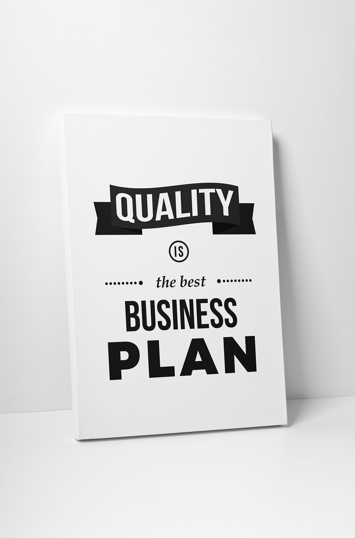 quality is the best business plan poster
