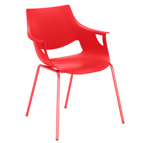 chaise_empilable_rouge