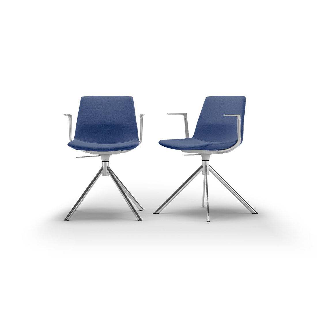 chaise-de-réunion-tapissée-bleu-foncé