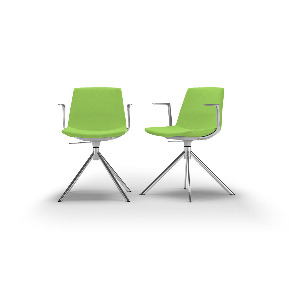 chaise-de-réunion-tapissée-vert-clair