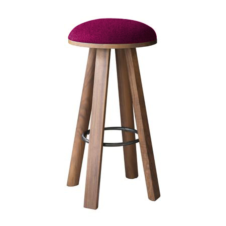 tabouret-haut-de-bar-et-comptoir-tissu-fuschia