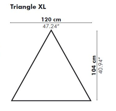 Dimension panneau acoustique triangle