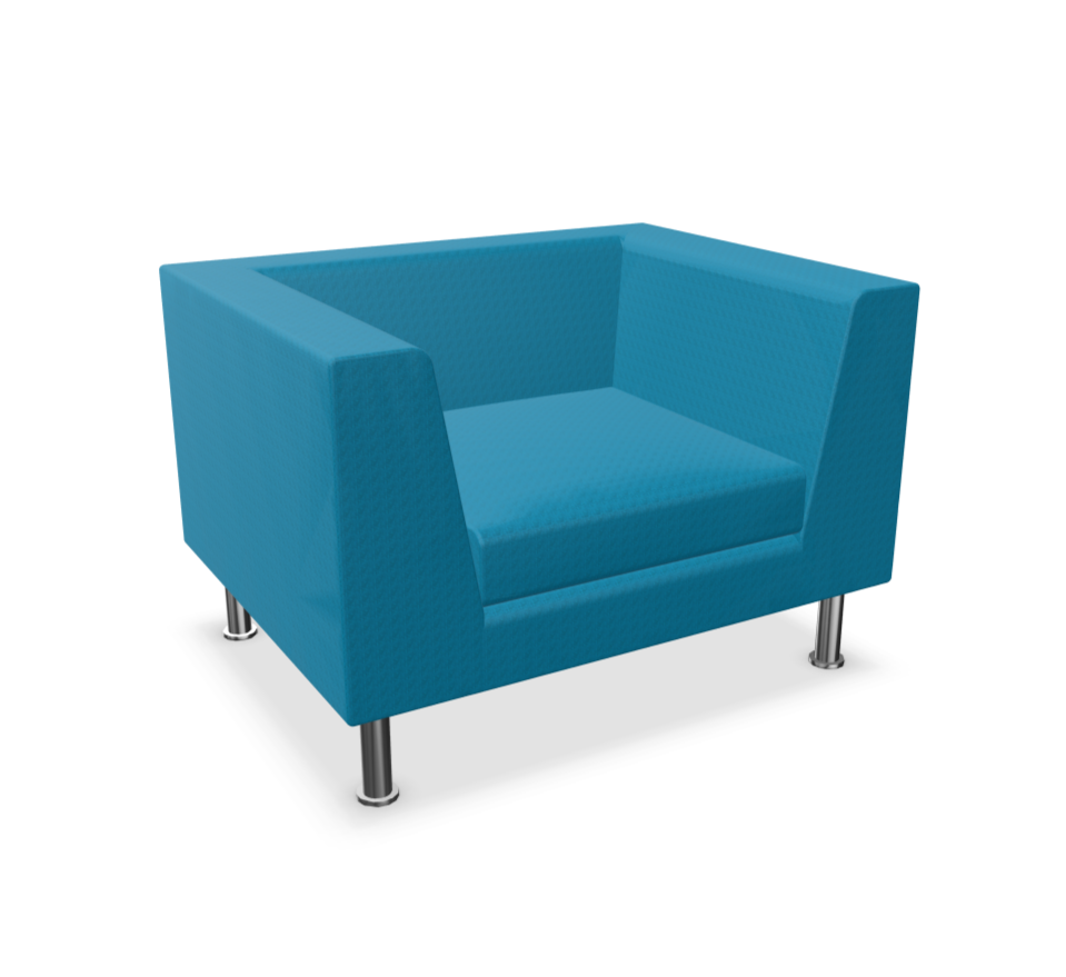 fauteuil lounge bleu
