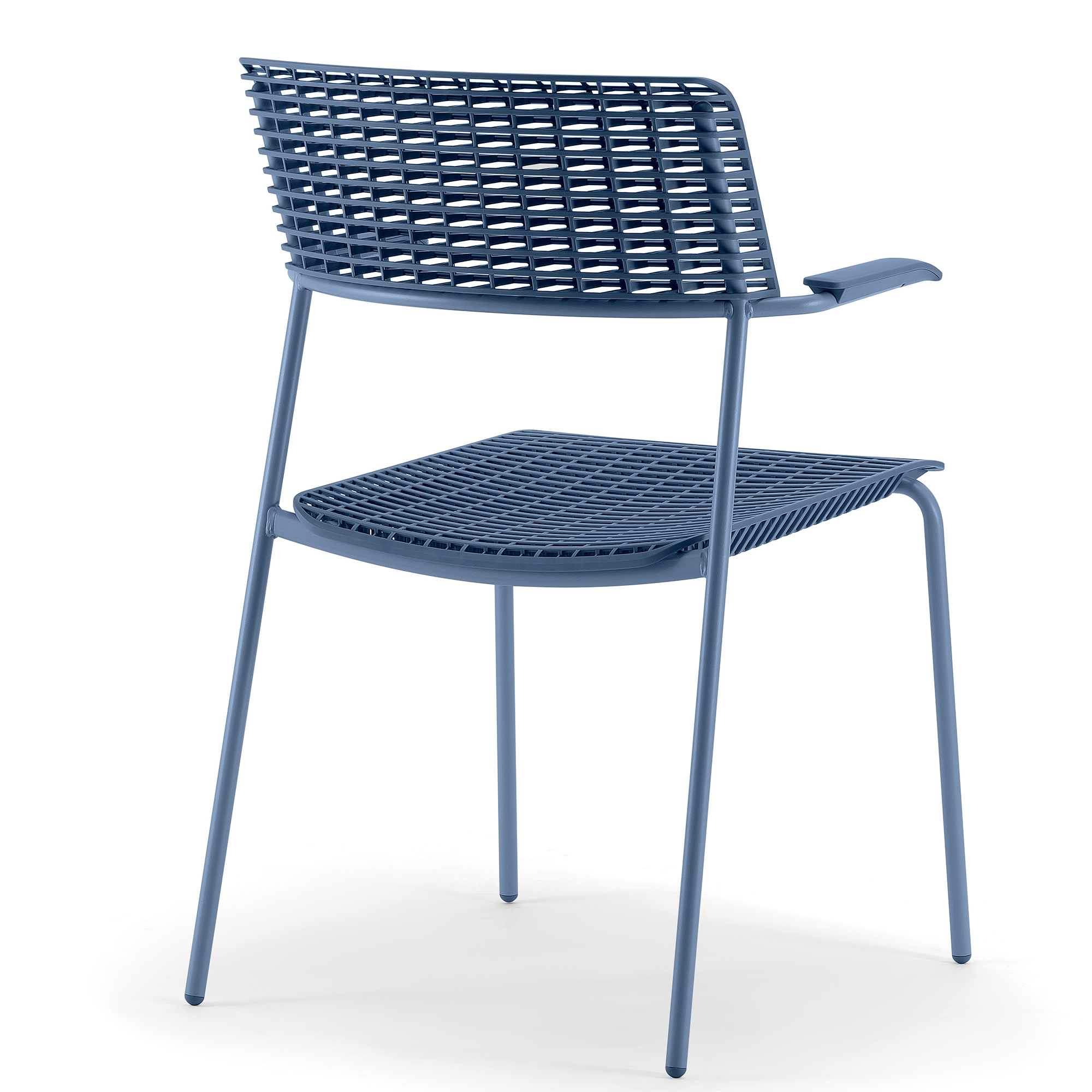 chaise de réunion bleu design avec accoudoirs