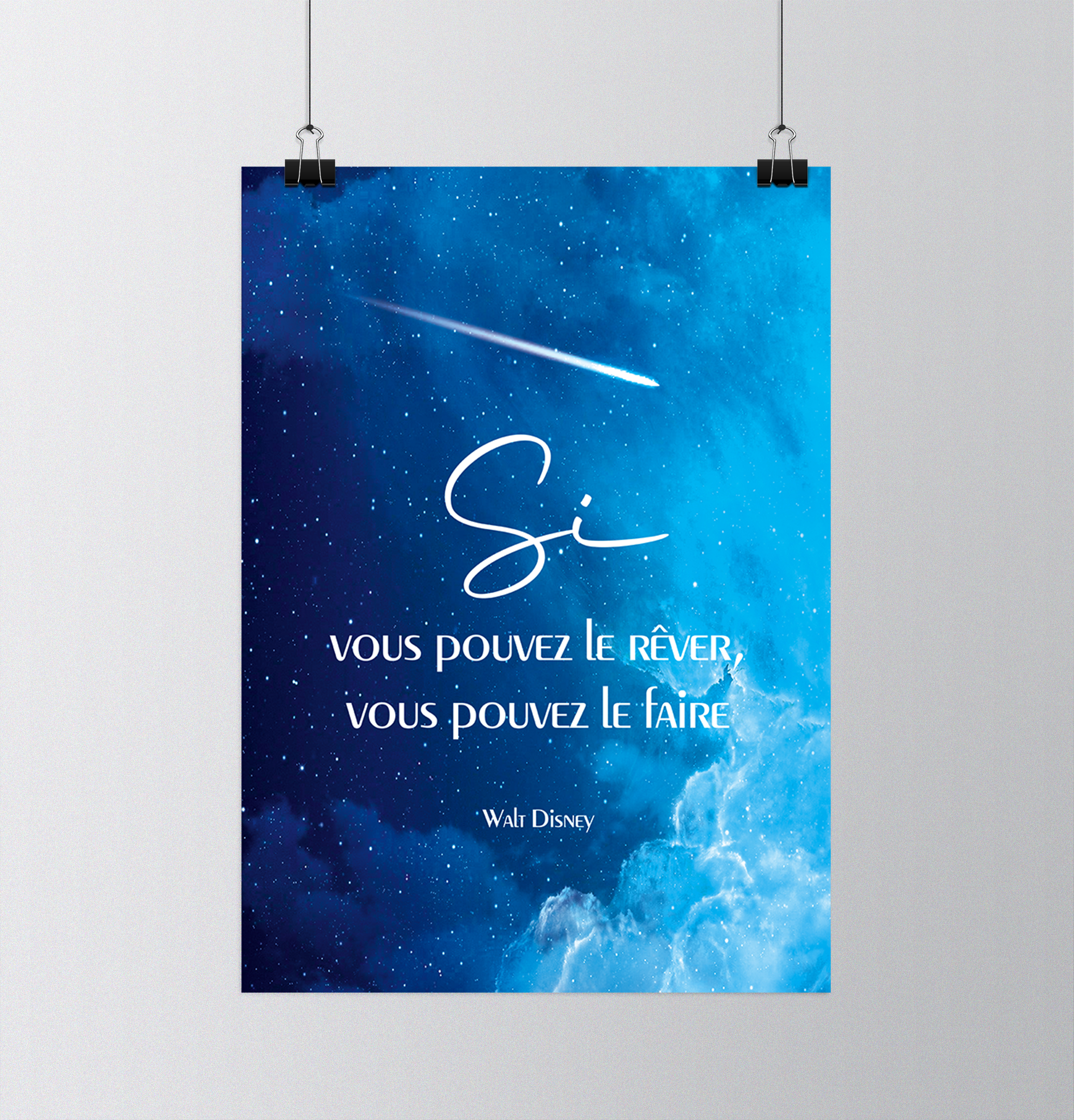 Affiche Si Vous Pouvez Le Rever Vous Pouvez Le Faire Accessoires Decorations Affiches De Bureau Posters Kollori Com