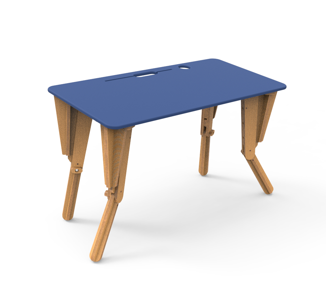 Table modulable rectangulaire pour espace de créativité et lab