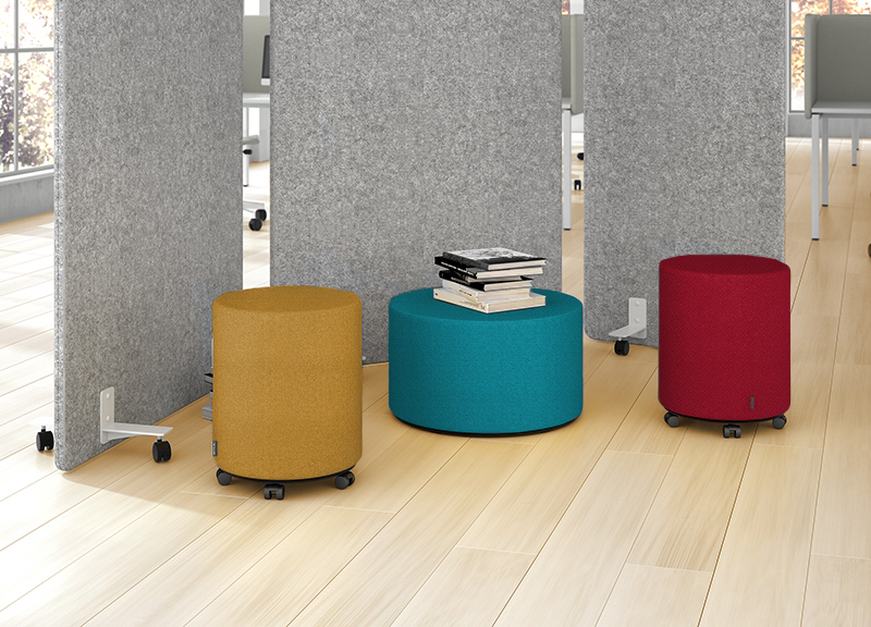 Pouf A Roulettes Colors Fauteuils Et Chaises Poufs Kollori Com