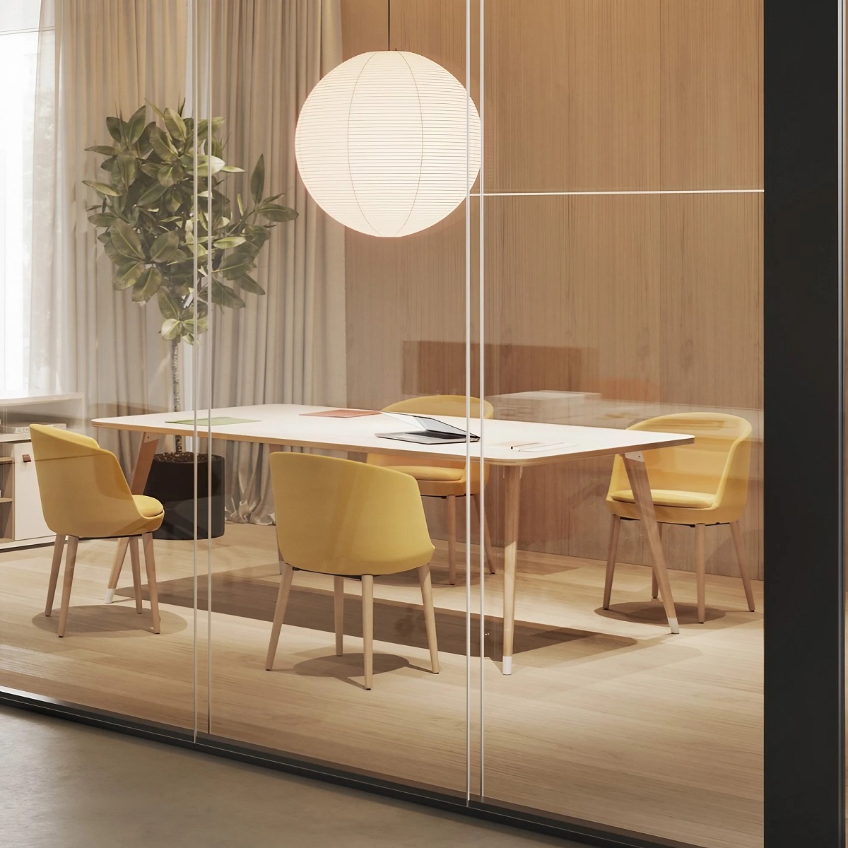 table reunion design style scandinave coworking