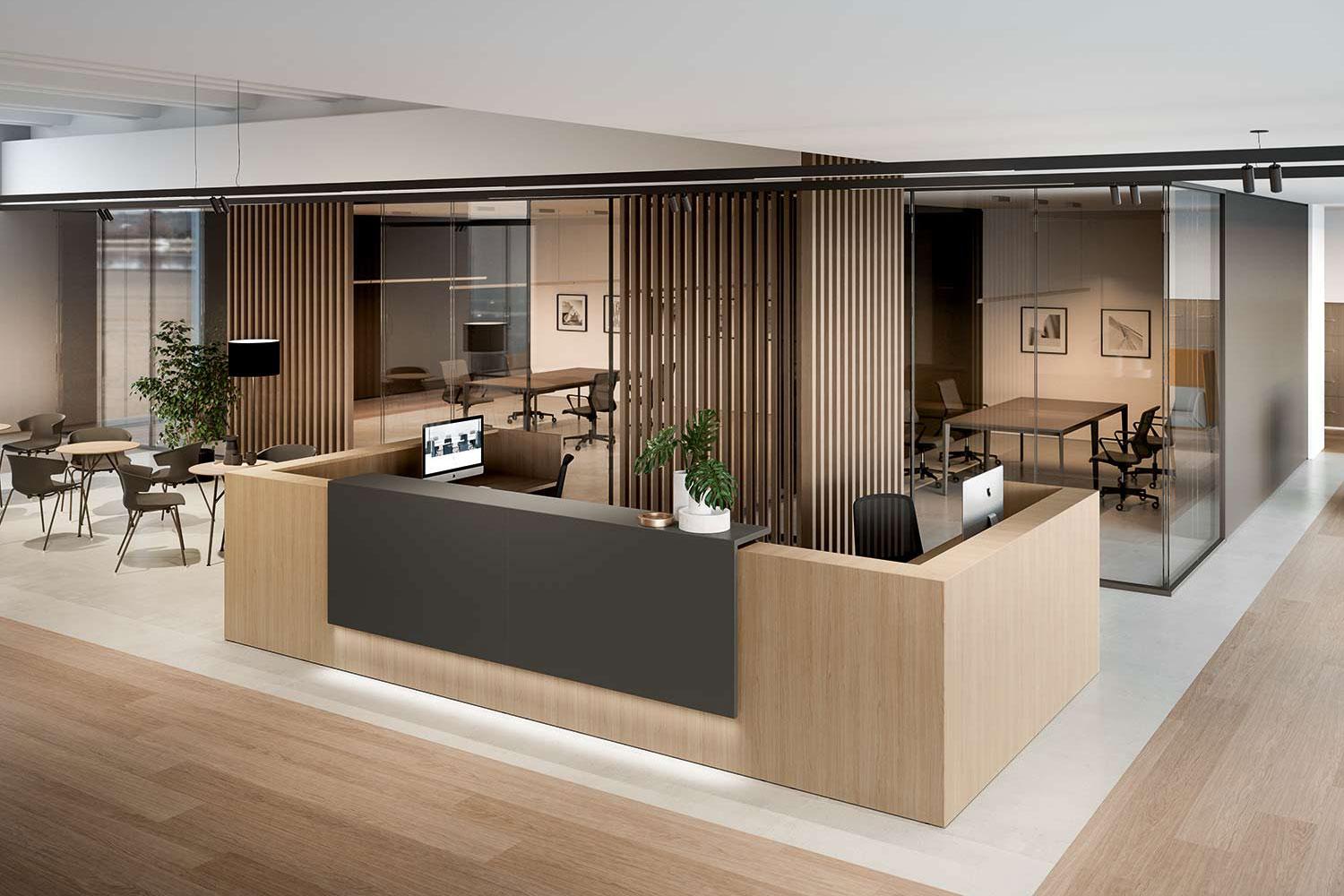 accueil bureau bois