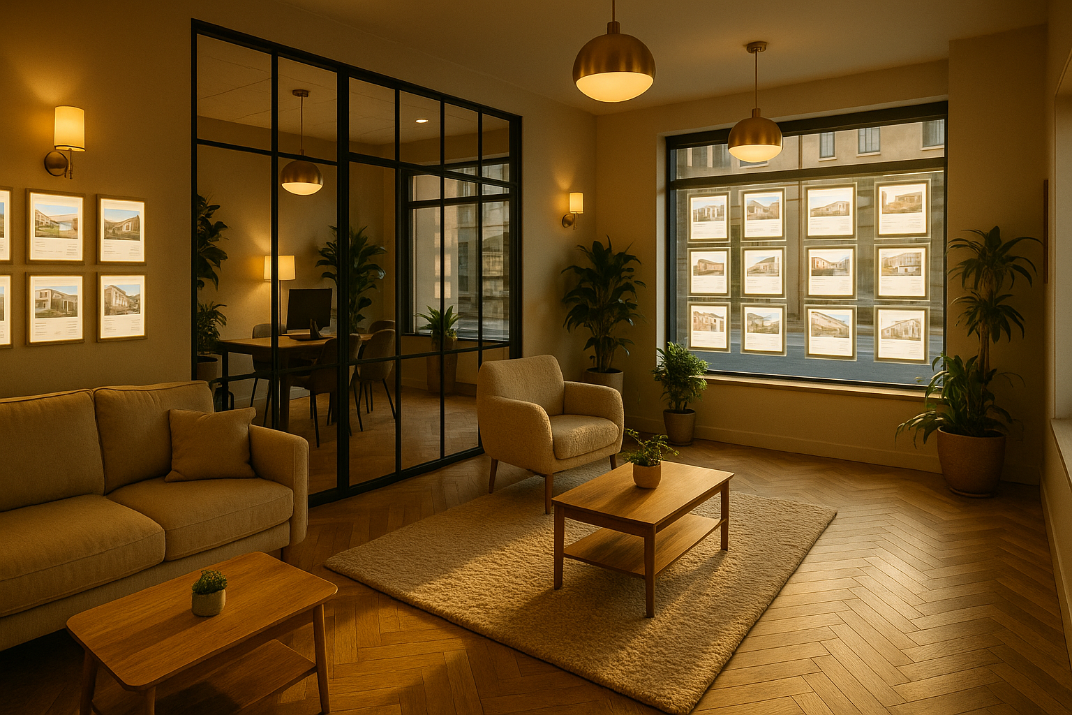 amenagement agence immobiliere