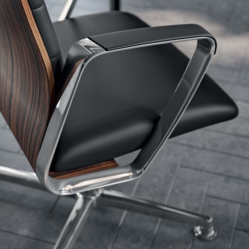 accoudoirs siege direction cuir