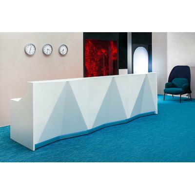 banque d'accueil blanche pour bureau
