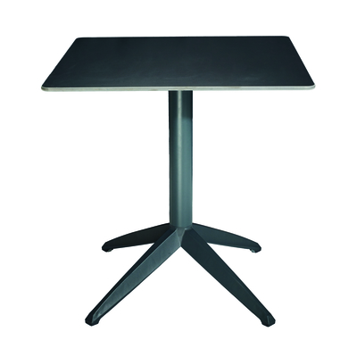 table cafétéria pliante pied noir plateau noir