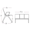 Chaises_poutre_métallique_fixes_3_places