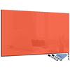 tableau rectangulaire en verre magnétique orange