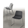 chaise de bureau empilable piétement luge