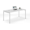 bureau individuel start-up plateau blanc piétement blanc