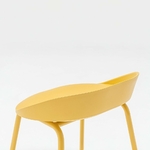 Tabouret_métal_plastique_jaune