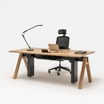 Bureau_bois_réglable_hauteur_design